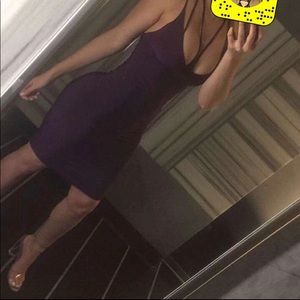 a purple go out dress